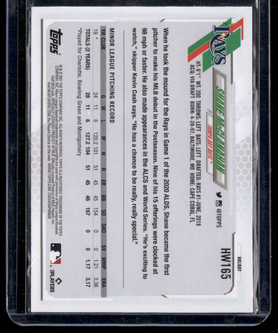 2021 Topps Holiday #HW165 Shane McClanahan