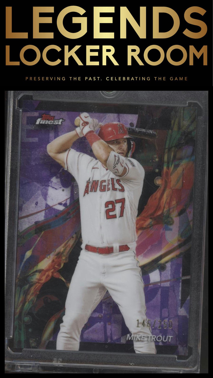 2024 Finest #1 Mike Trout Purple Refractor #/250