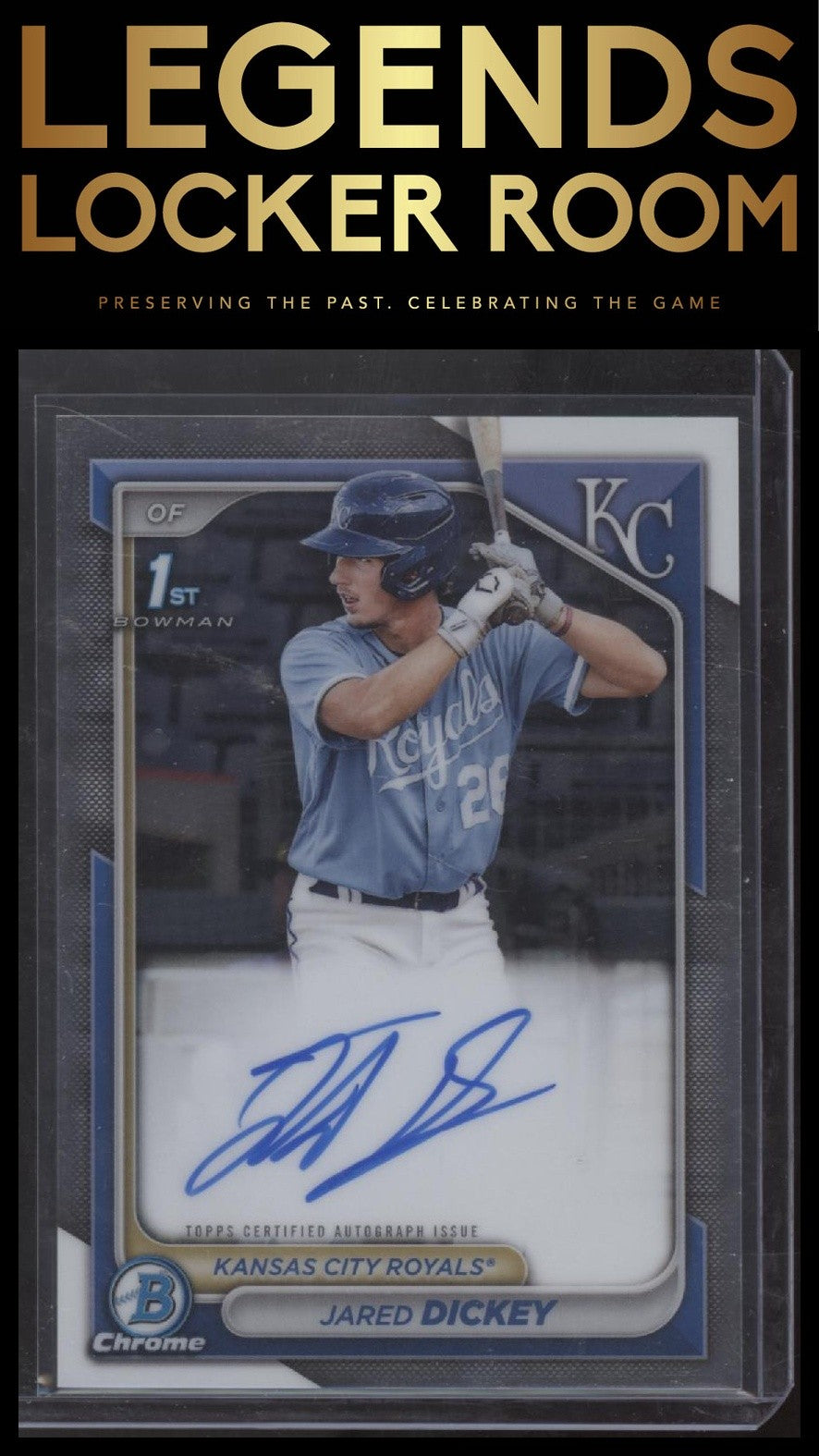 2024 Bowman #CPA-JDI Jared Dickey Chrome Prospects Autographs