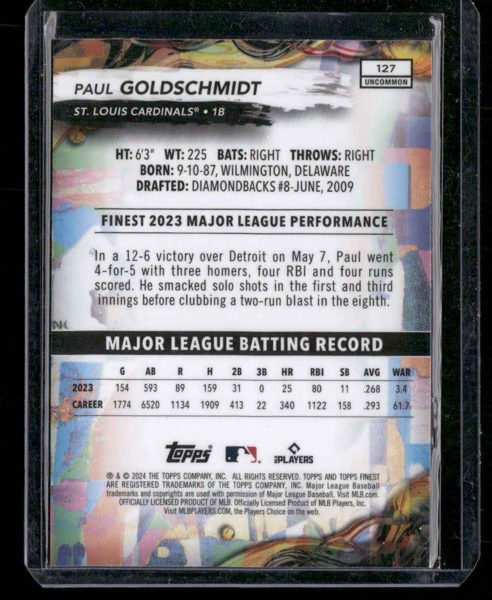 2024 Finest #127 Paul Goldschmidt