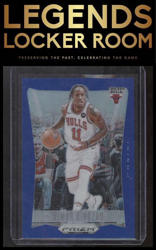 2023-24 Panini Prizm Deca #118 DeMar DeRozan Prizms Blue #/149