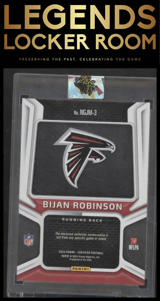 2023 Panini Certified Bijan Robinson New Generation Jerseys Mirror Bronze #/349