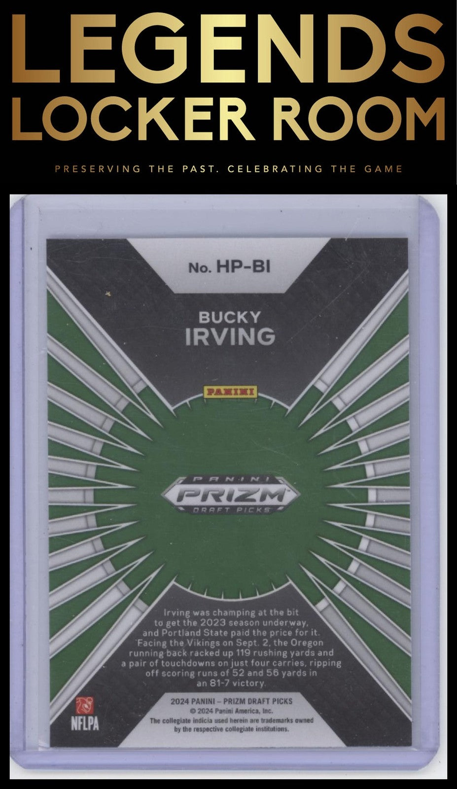 2024 Panini Prizm Draft Picks #HP-BI Bucky Irving Hype