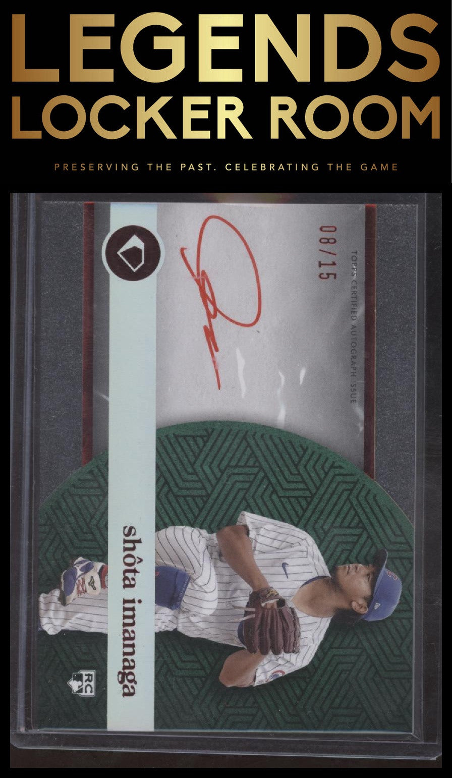 2024 Topps Diamond Icons Shota Imanaga White Polychromatink Red Ink #/15