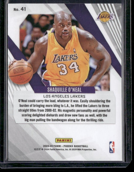 2023-24 Panini Phoenix #41 Shaquille O'Neal Phoenix Blue Ice