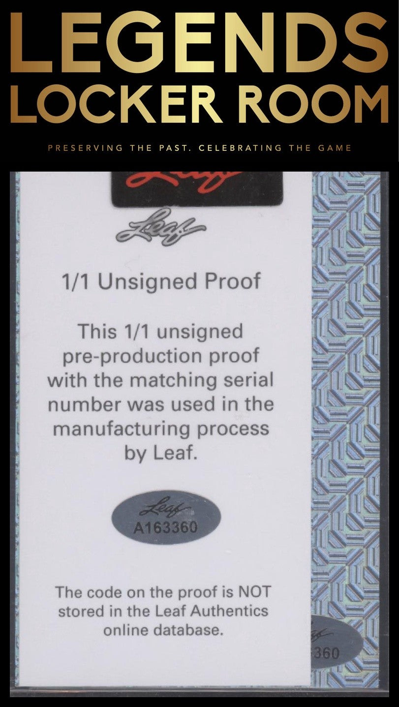 Leaf XRC Pre Production proof Quetin Johnston 1/1