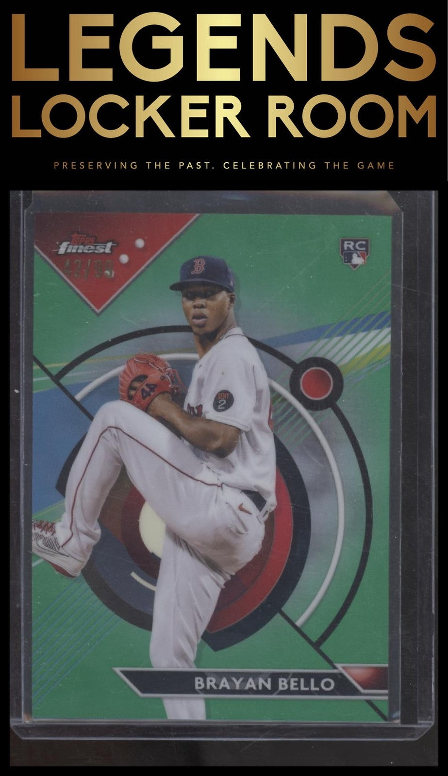 2023 Finest #11 Brayan Bello Green Refractor #/99