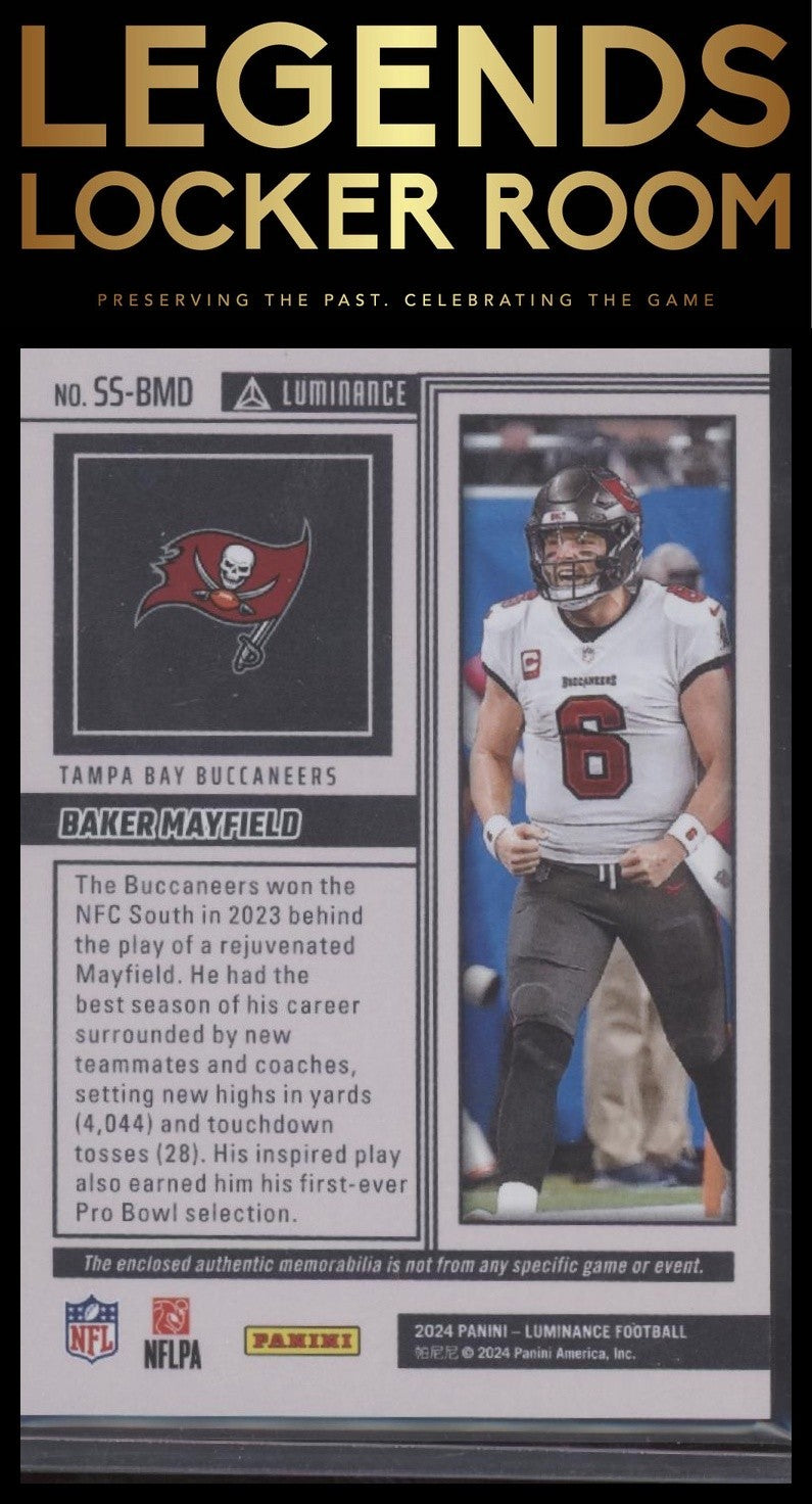 2024 Panini Luminance #SS-BMD Baker Mayfield Spirit Swatches