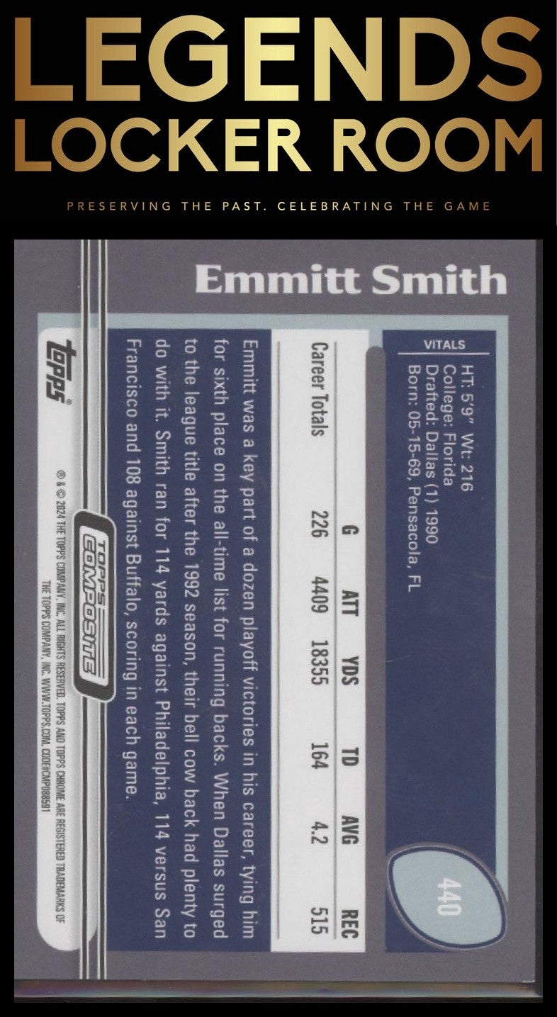 2023 Topps Composite #440 Emmitt Smith Green /250