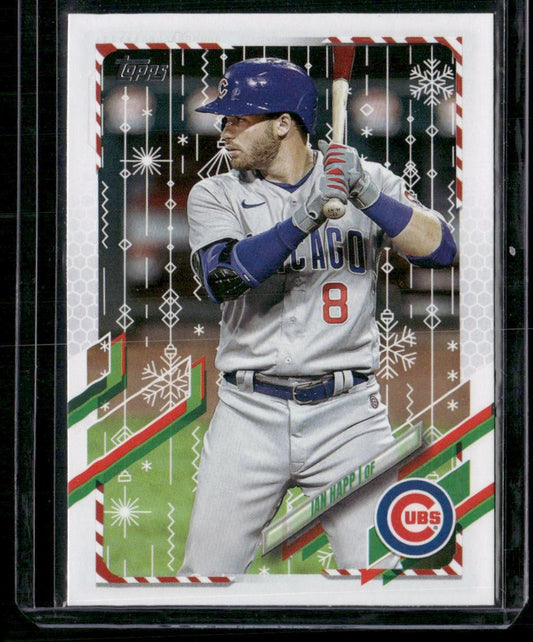 2021 Topps Holiday #HW199 Ian Happ Metallic Holiday