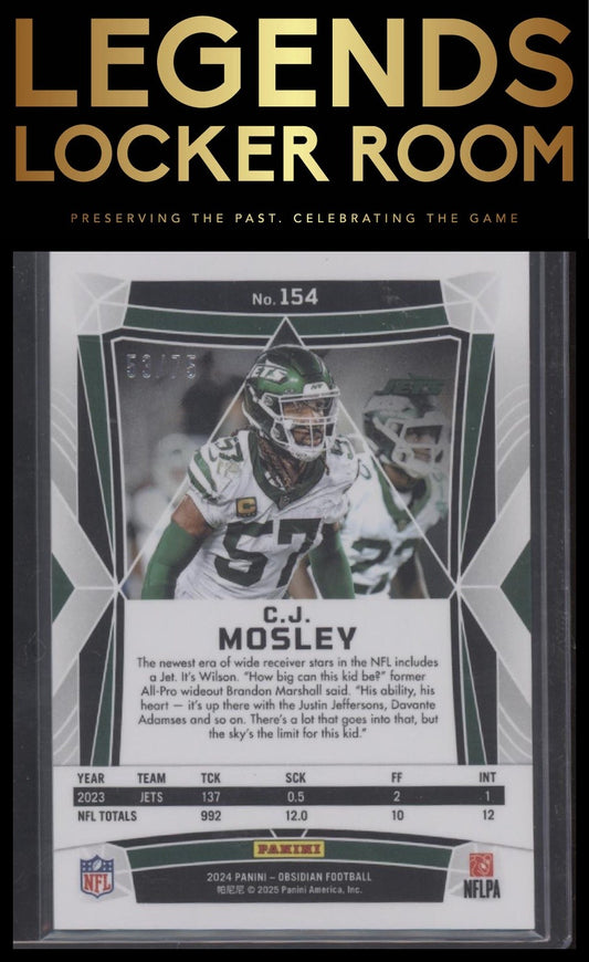 2024 Panini Obsidian C.J. Mosley Base Silver /75