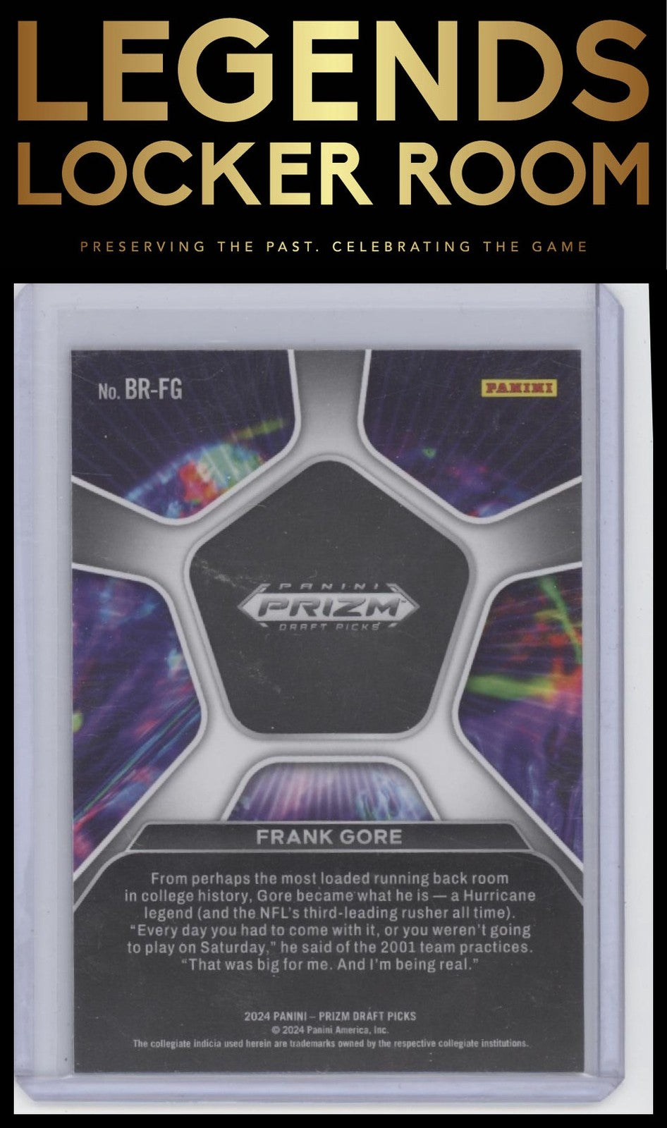 2024 Panini Prizm Draft Picks #BR-FG Frank Gore Brilliance