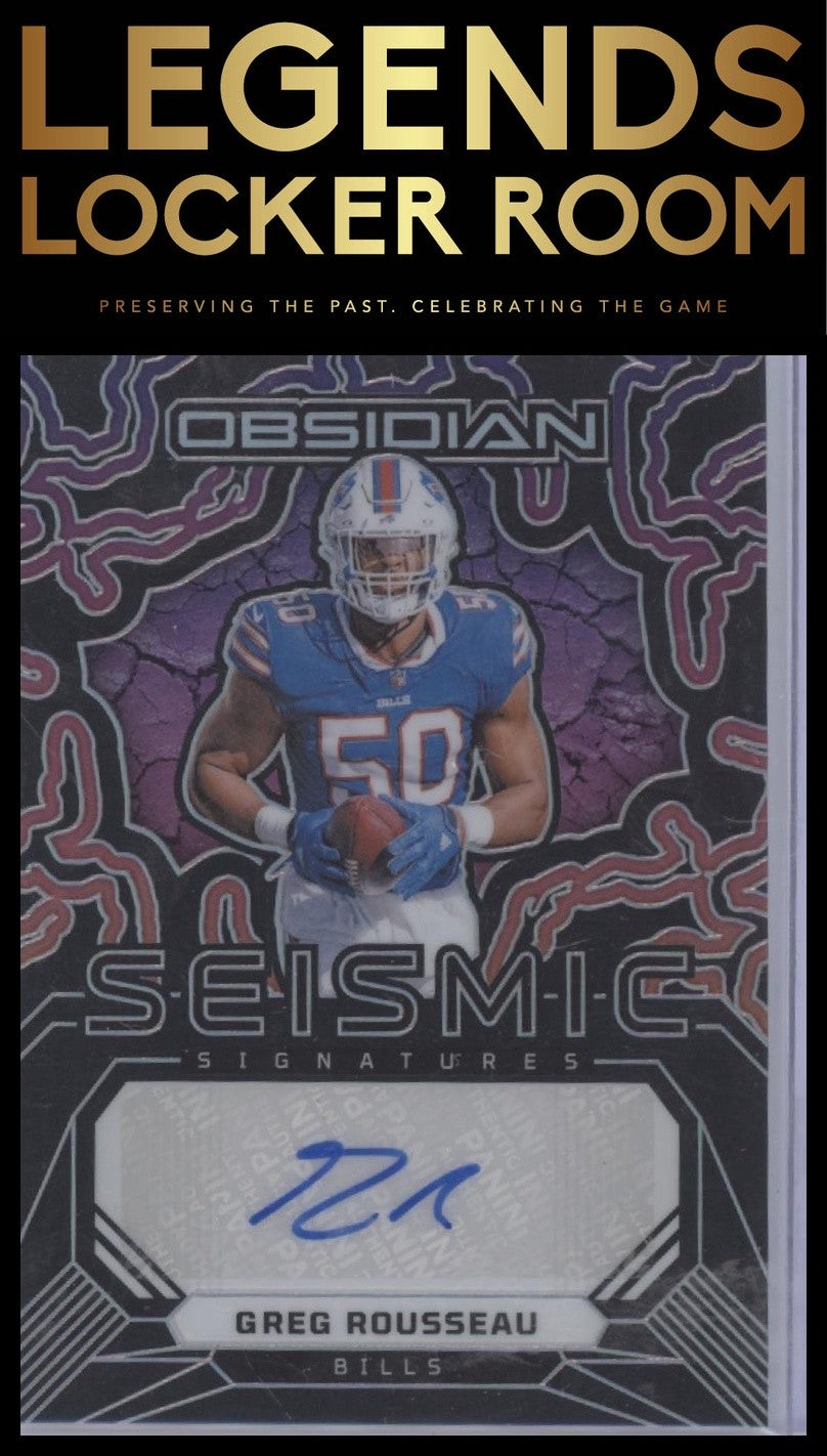 2024 Panini Obsidian - Seismic Signatures #SS-GRU Greg Rousseau