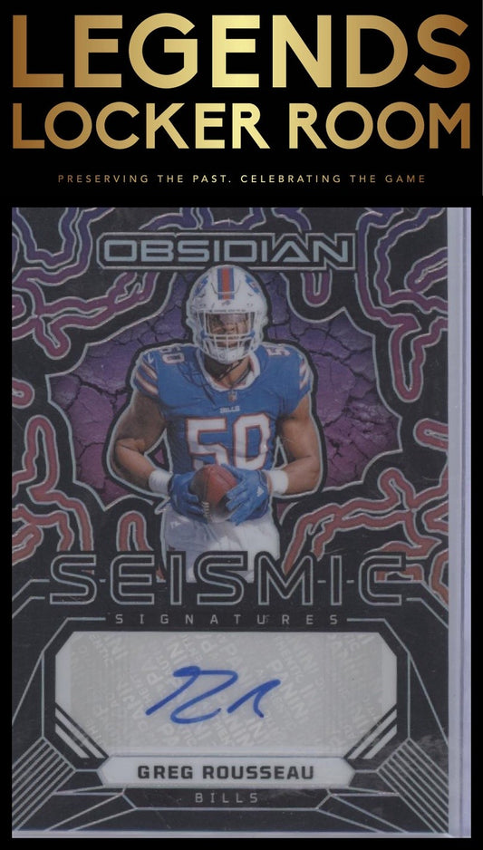 2024 Panini Obsidian - Seismic Signatures #SS-GRU Greg Rousseau