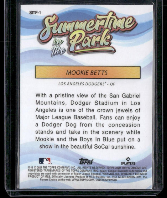 2024 Topps Chrome #SITP-1 Mookie Betts Summertime in the Park