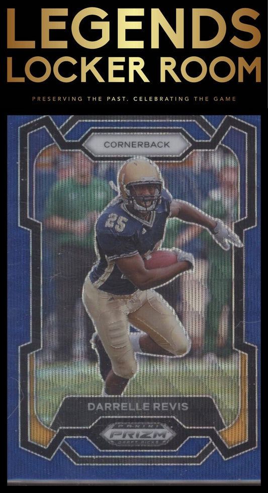 2024 Panini Prizm Draft Picks #94 Darrelle Revis Blue Wave #/249
