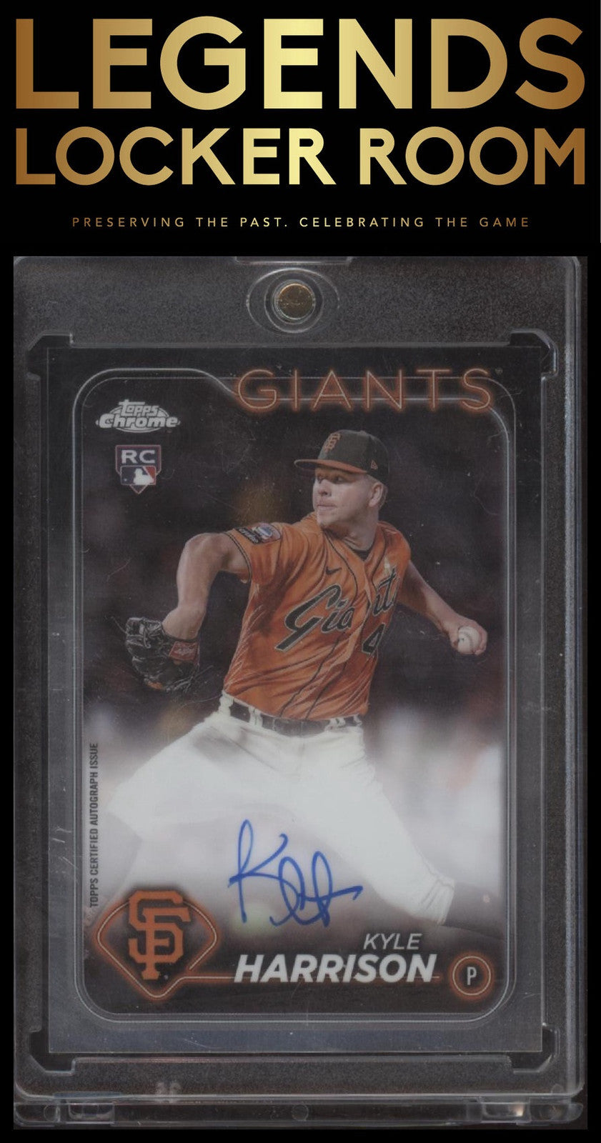 2024 Topps Chrome #RA-KH Kyle Harrison Rookie Autographs