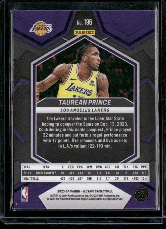 2023-24 Panini Mosaic #196 Taurean Prince