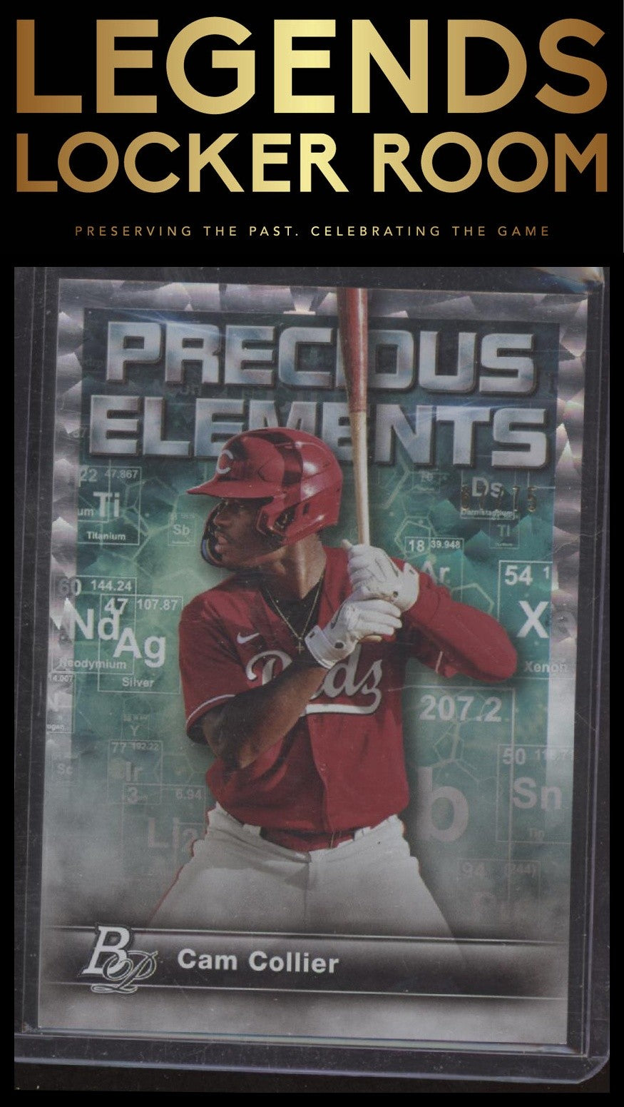 2023 Bowman Platinum #PE-21 Cam Collier Precious Elements Ice Foil #/75