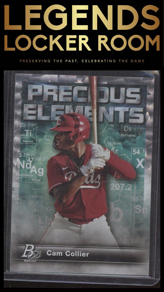 2023 Bowman Platinum #PE-21 Cam Collier Precious Elements Ice Foil #/75