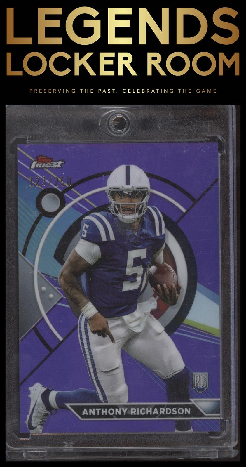 2023 Topps Composite #194 Anthony Richardson Finest Purple Refractor #/250