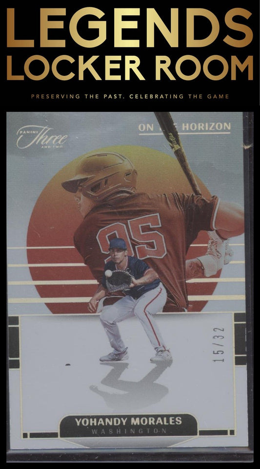 2024 Panini Three and Two #14 Yohandy Morales On the Horizon Three and Two #/32