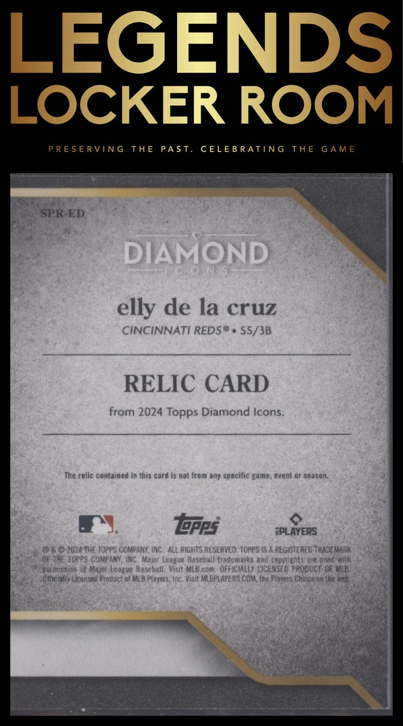 2024 Topps Diamond Icons #SPR-ED Elly De La Cruz Single Player Relics #/10