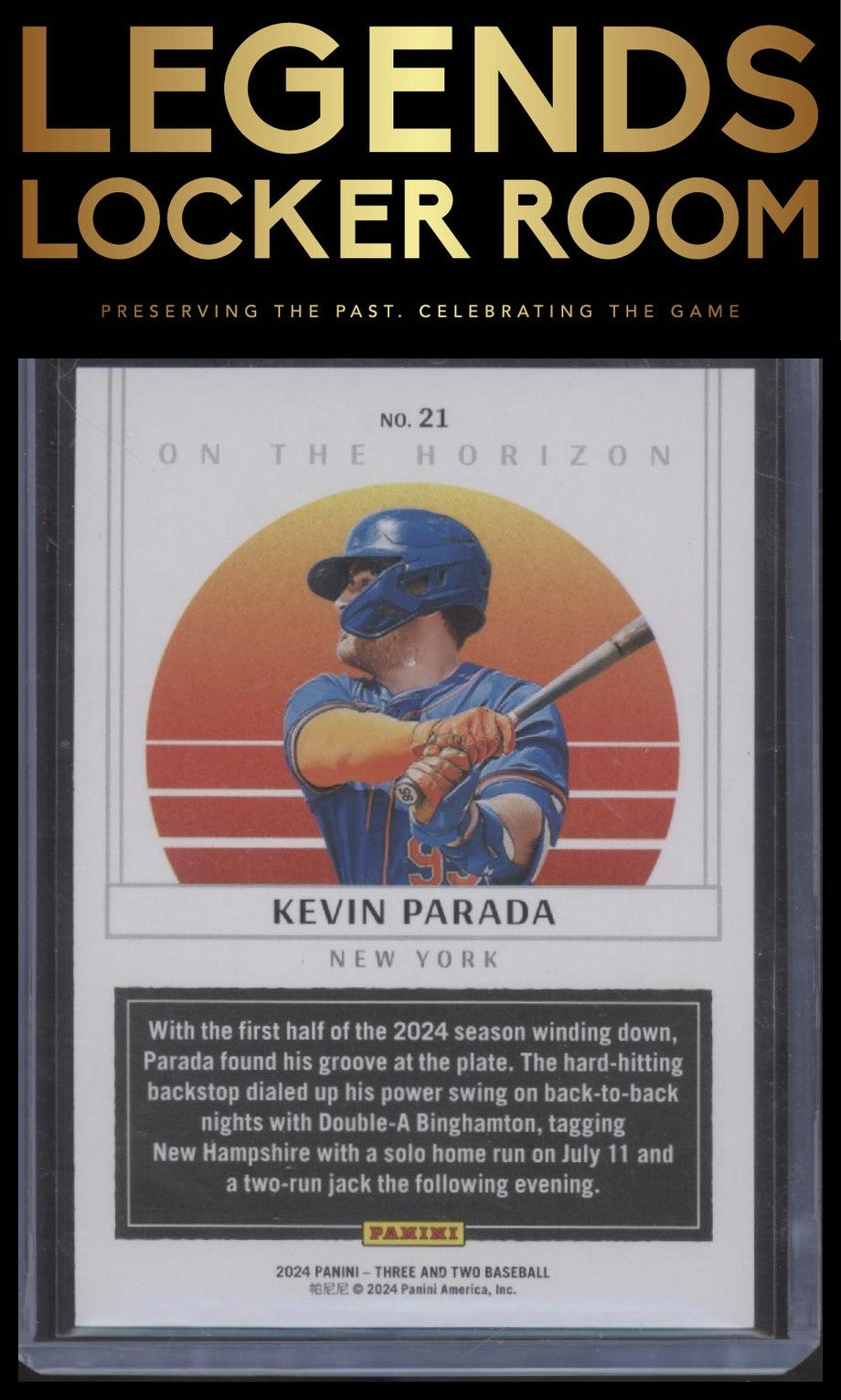 2024 Panini Three and Two #21 Kevin Parada On the Horizon Three and Two #/32
