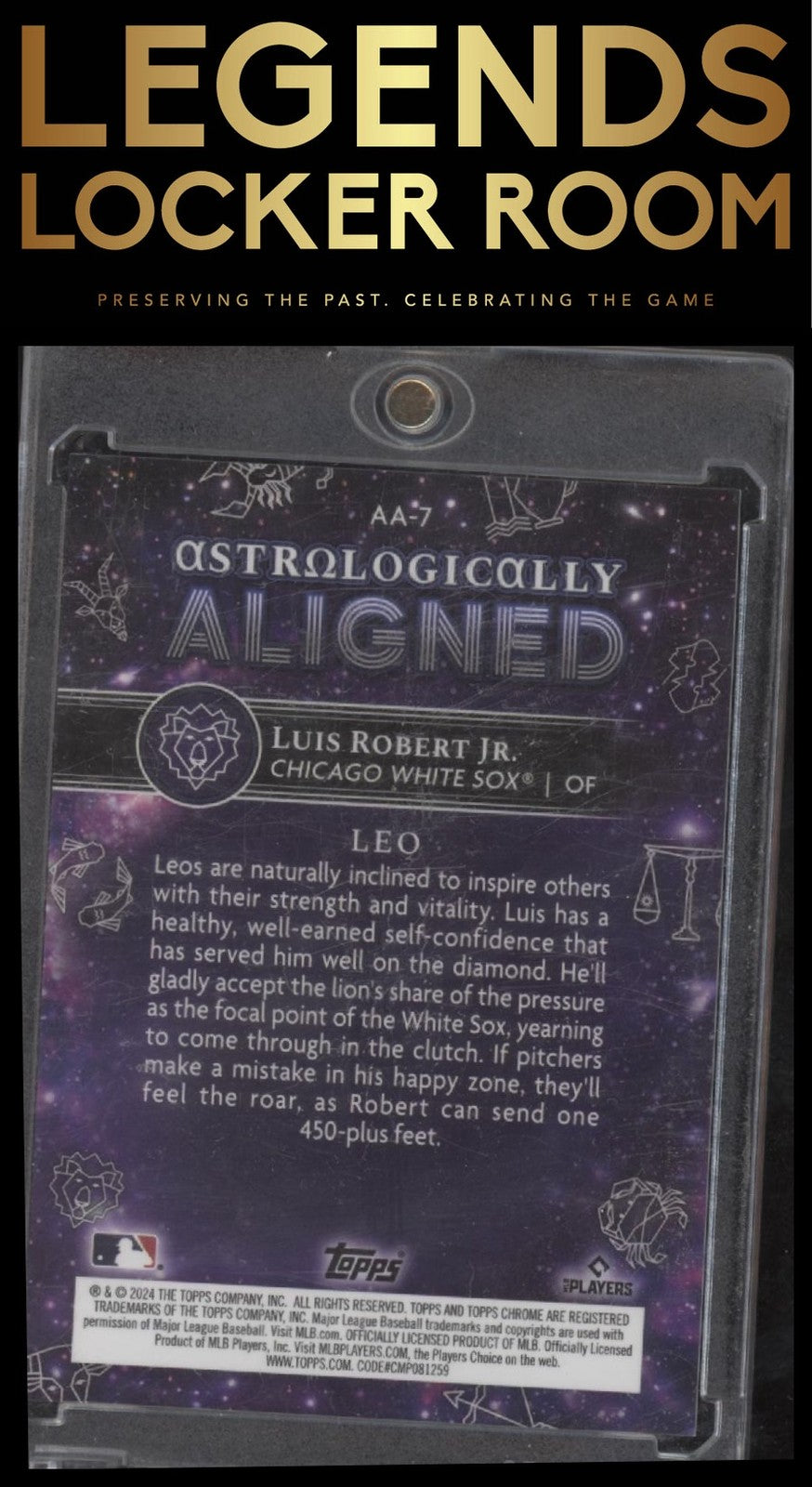 2024 Chrome Cosmic Luis Robert Jr. Astrologically Aligned Gold /50