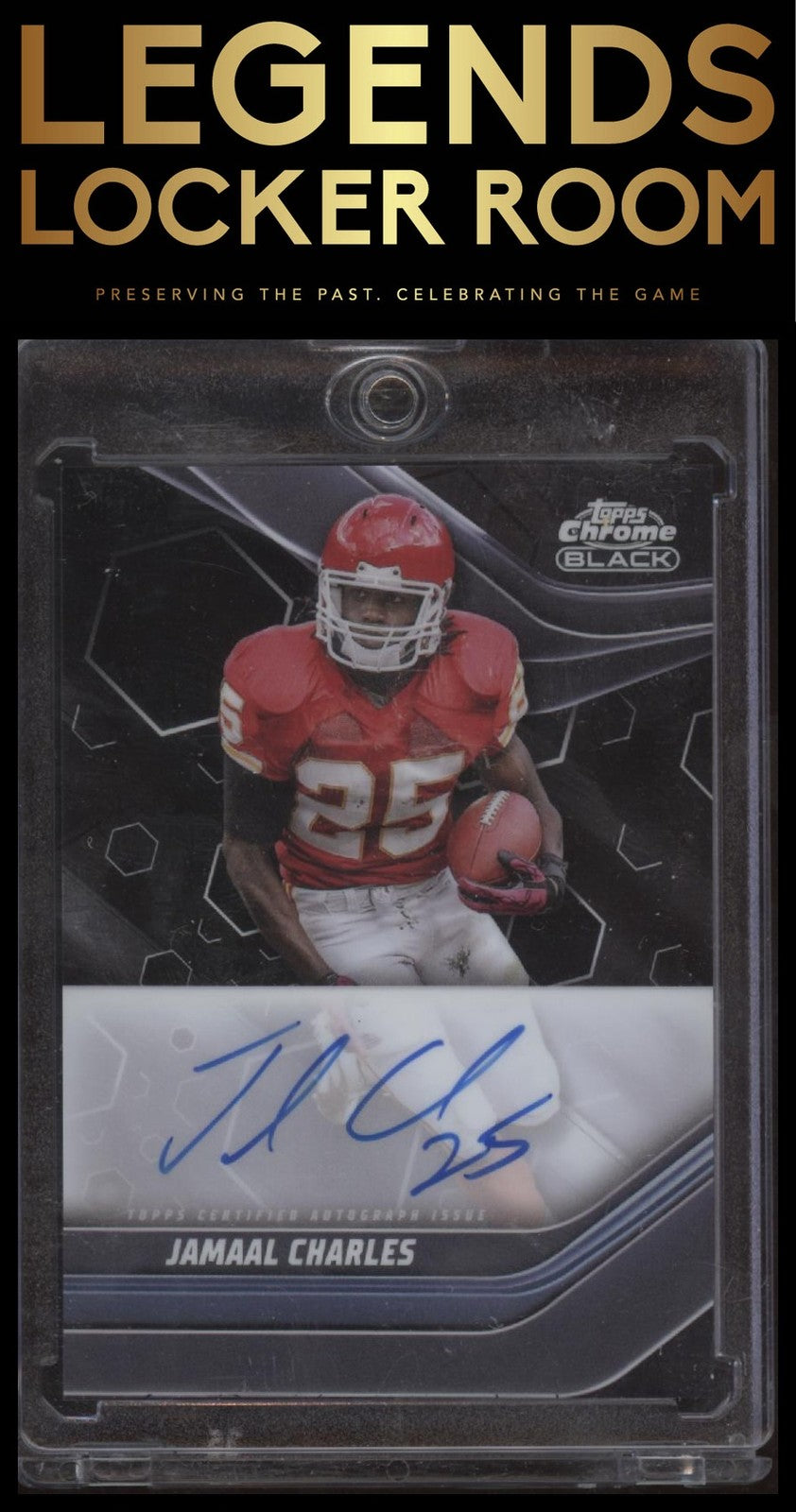 2023 Topps Composite #TCBA-JCH Jamaal Charles Topps Chrome Black Autographs