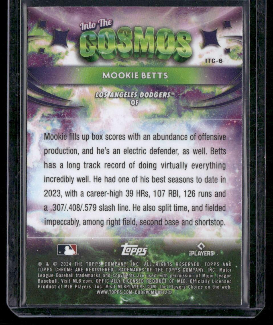 2024 Topps Chrome Cosmic #ITC-6 Mookie Betts Into the Cosmos
