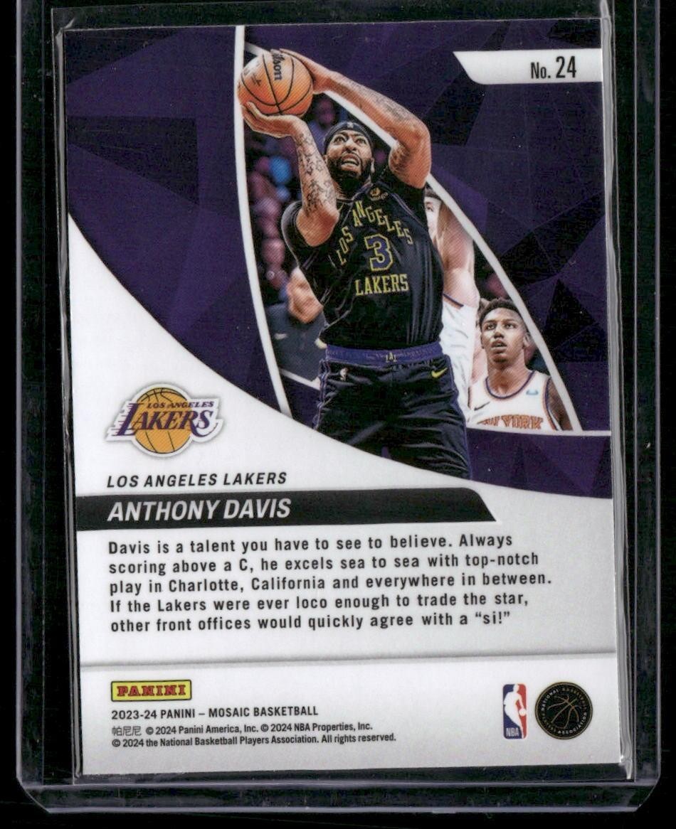 2023-24 Panini Mosaic #24 Anthony Davis Elevate