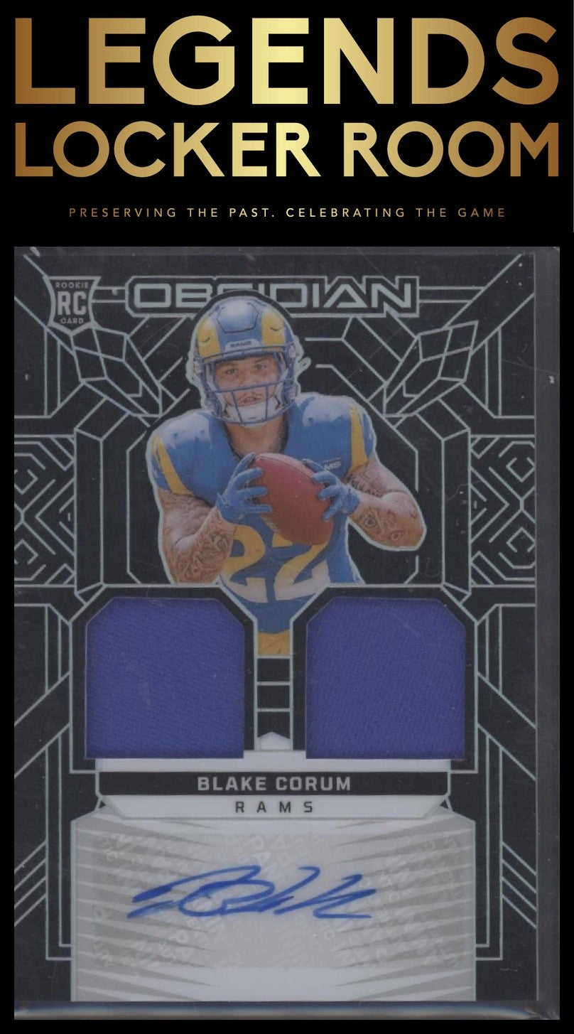 2024 Panini Obsidian Blake Corum Rookie Material Ink /299
