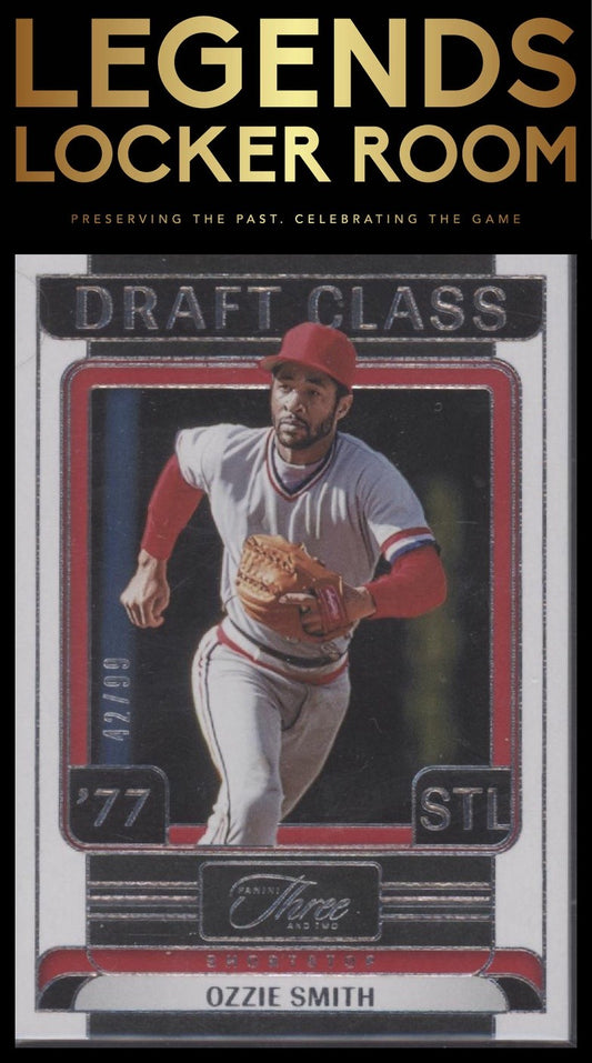 2024 Panini Three and Two #33 Ozzie Smith Draft Class #/99