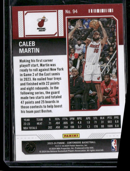 2023-24 Panini Contenders #94 Caleb Martin