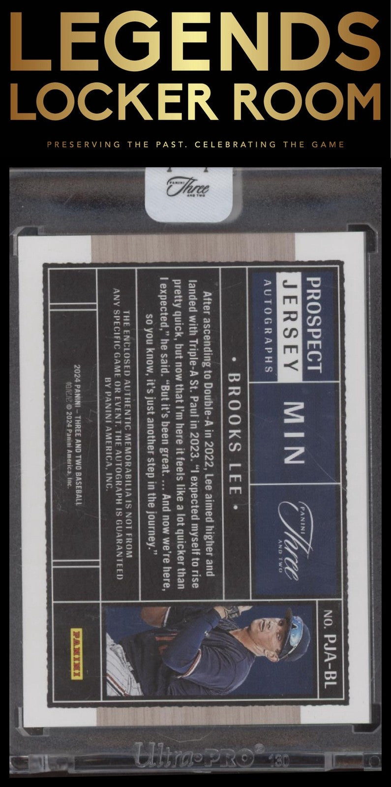 2024 Panini Three And Two BROOKS LEE /10 Three Color Patch