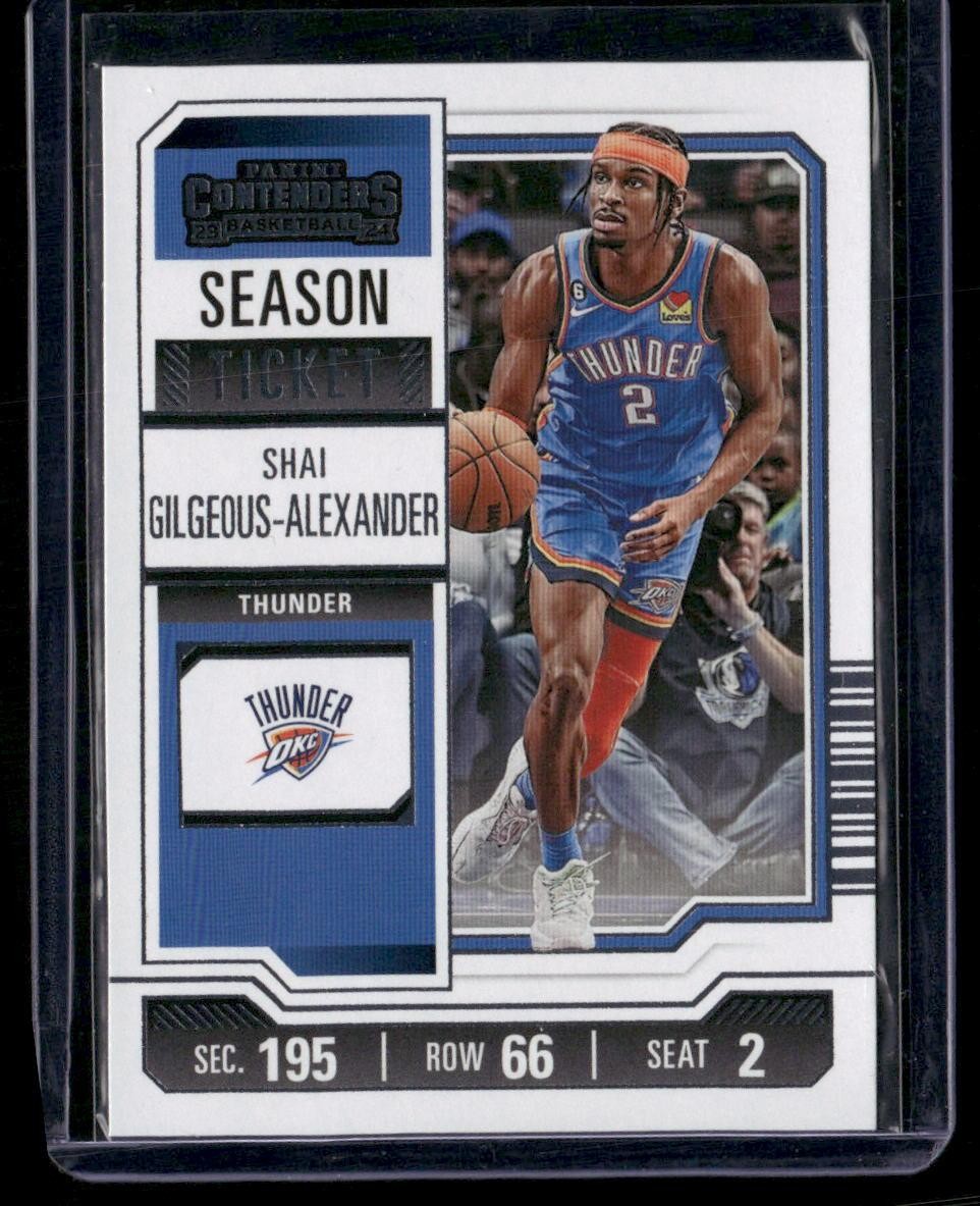 2023-24 Panini Contenders #52 Shai Gilgeous-Alexander Season Ticket Retail