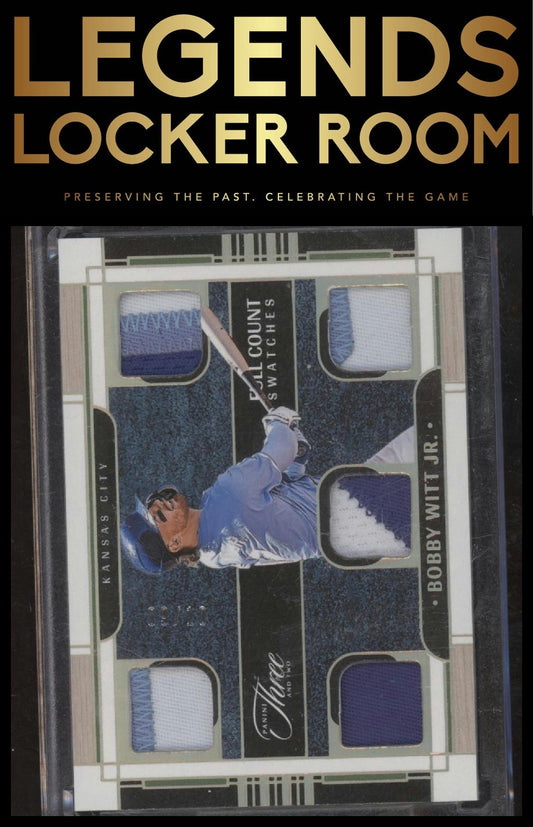 2024 Panini Three And Two Full Count Swatches Bobby Witt Jr. 09/10