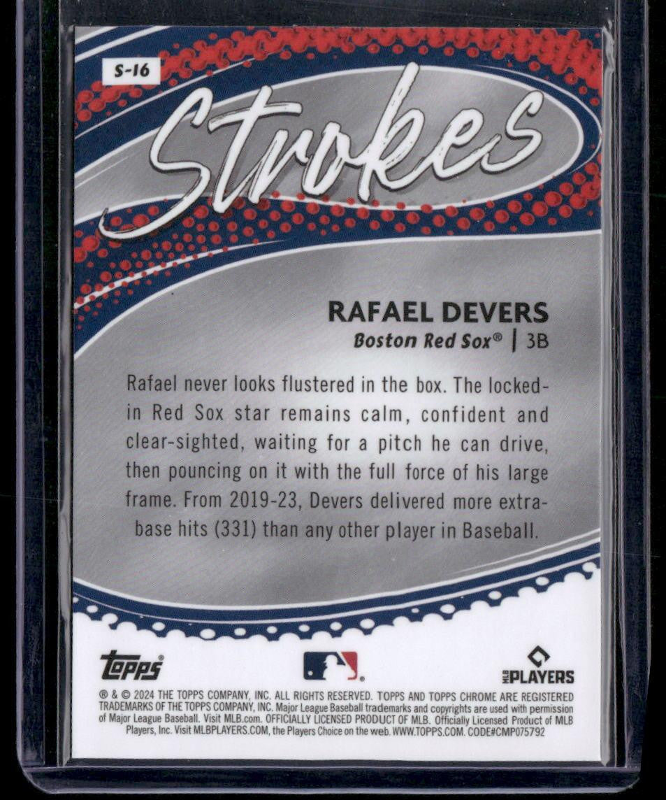 2024 Topps Chrome #S-16 Rafael Devers Strokes