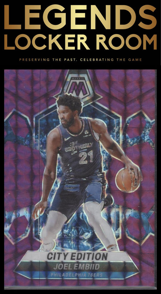 2023-24 Panini Mosaic #283 Joel Embiid Purple #/99