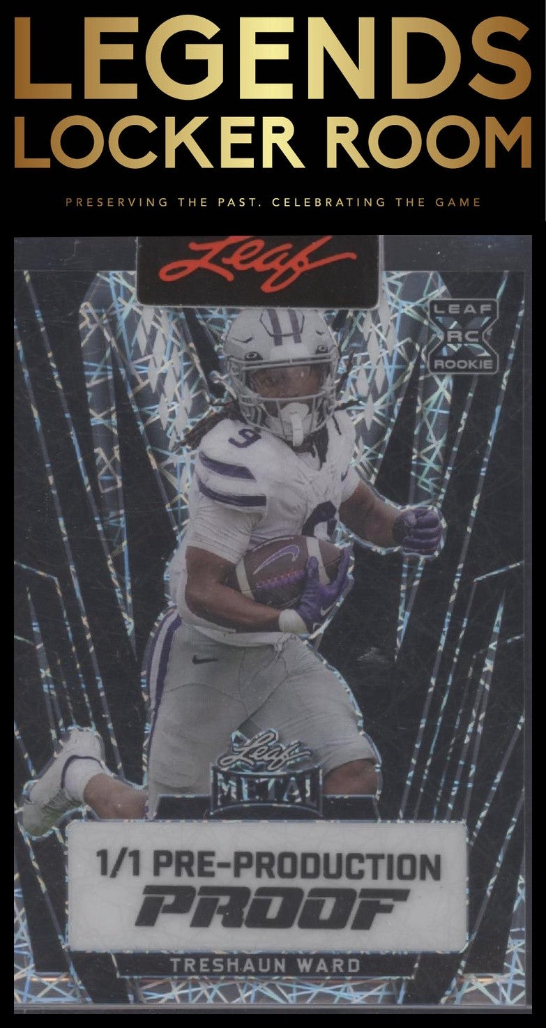 2024 Leaf Metal #151 Treshaun Ward Pulsar Black #/1