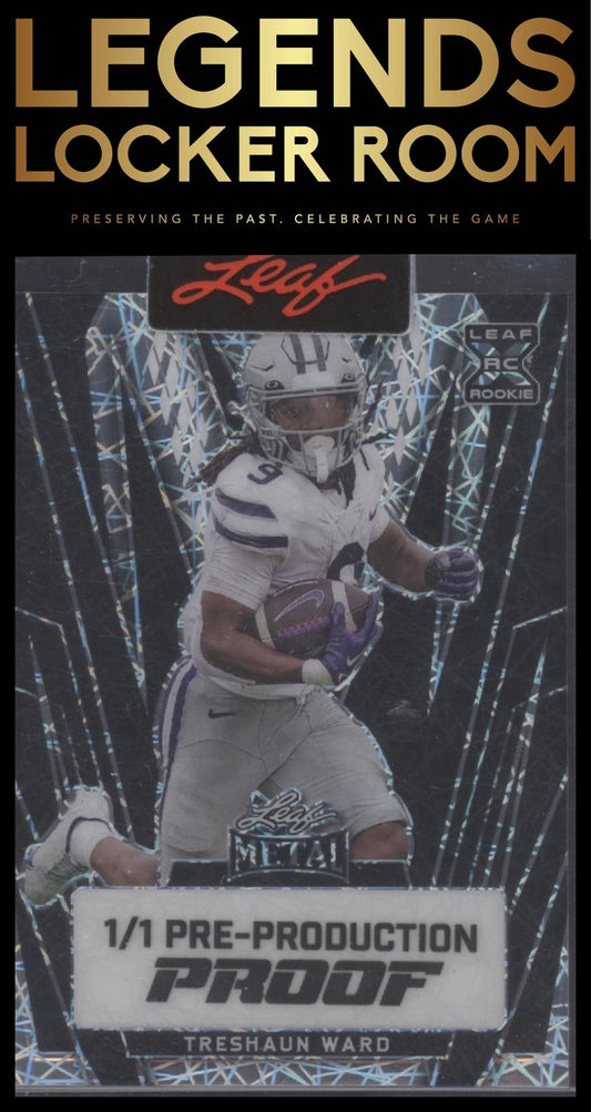 2024 Leaf Metal #151 Treshaun Ward Pulsar Black #/1