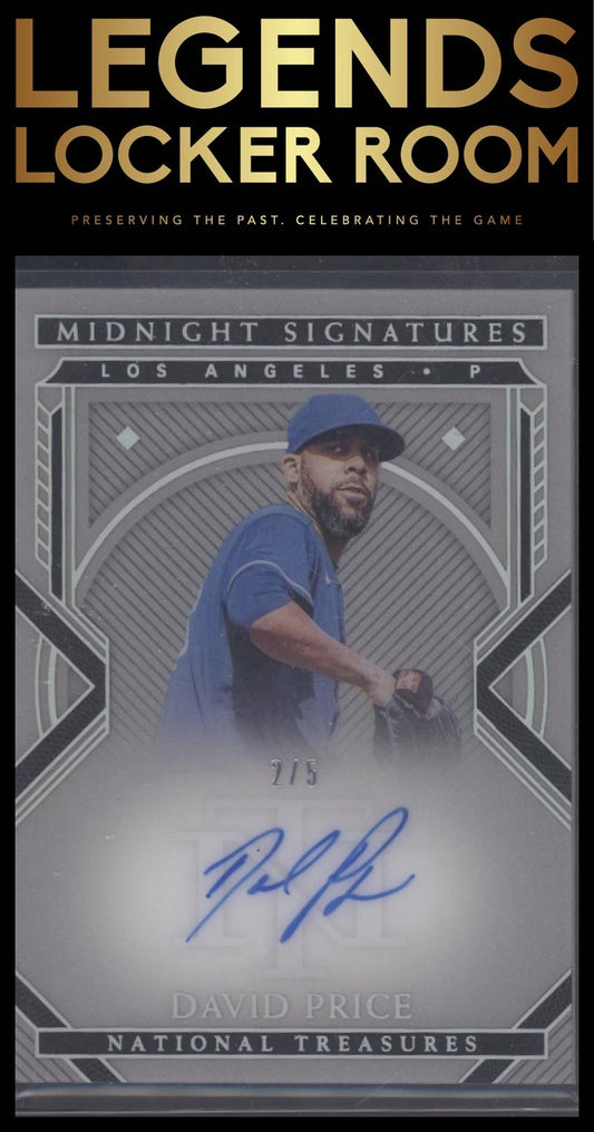 2021 Panini National Treasures #MS-DAP David Price Midnight Signatures /5
