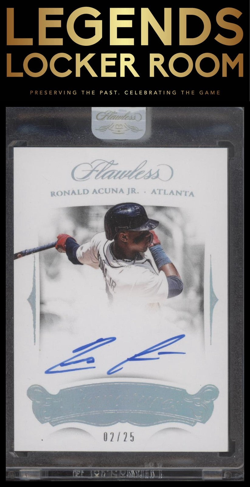 2018 Panini Flawless #FS-RAJ Ronald Acuna Jr. Flawless Signatures #/25