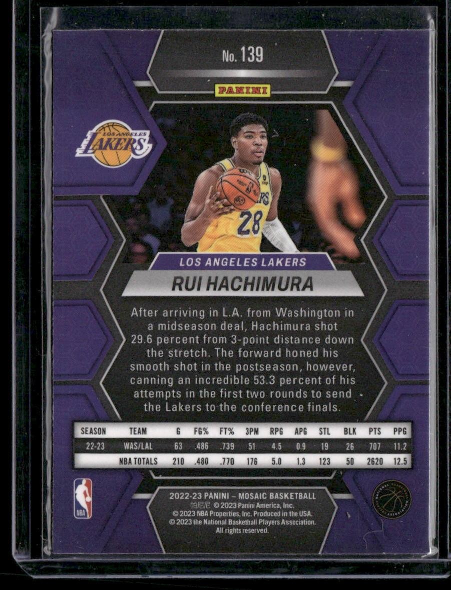 2022-23 Panini Mosaic #139 Rui Hachimura