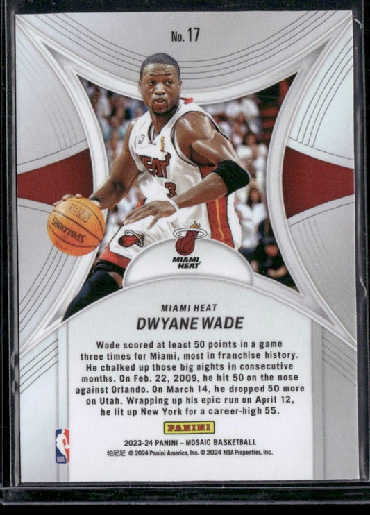 2023-24 Panini Mosaic #17 Dwyane Wade Epic Performers