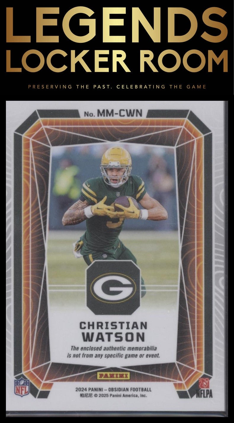 2024 Panini Obsidian - Magmatic Memorabilia #14 Christian Watson
